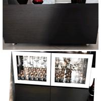 Due mobili da soggiorno in rovere grigio