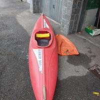 kayak bishop,pagaia, giacca acqua, giubbino, sacco