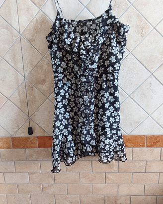 Vestito corto a fiori