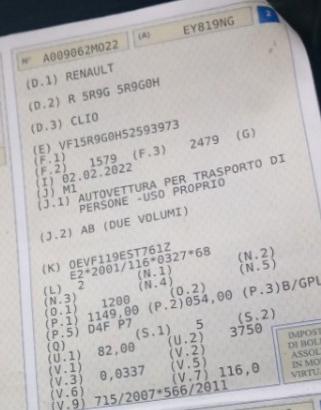 motore d4f p7 Renault Clio benzina gpl