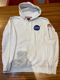 Splendida felpa Alpha Industries bianca