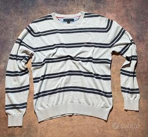 Tommy Hilfiger maglione uomo M cotone righe