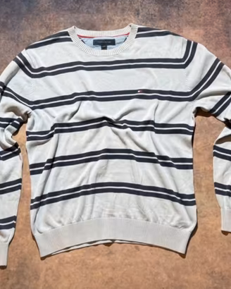 Tommy Hilfiger maglione uomo M cotone righe