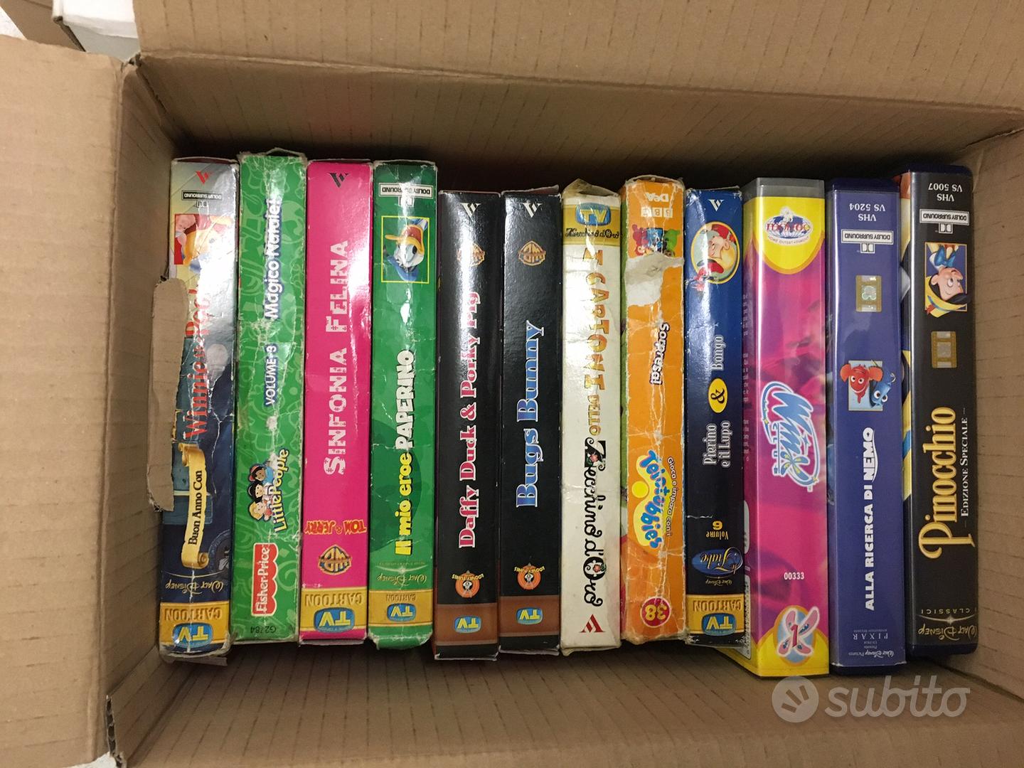 Cassette VHS (22 pezzi) cartoni animati Tutto per i bambini In