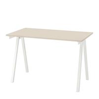 Scrivania Ikea Trotten Beige e Bianco