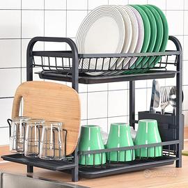 scolapiatti con vaschetta raccogligocce