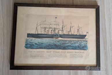 Stampa Vintage Currier & Ives, SS Great Eastern