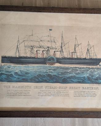 Stampa Vintage Currier & Ives, SS Great Eastern