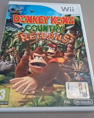 gioco Nintendo wii donkey Kong country returns ITA