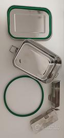 Blockhütte Lunch Box Acciaio Inox con 3 Scomparti 