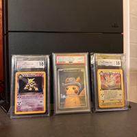 Carte Pokemon gradate 10: Alakazam Pikachu Raichu