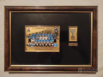 Quadro commemorativo Sampdoria