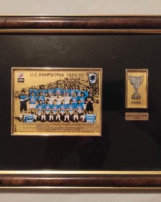 Quadro commemorativo Sampdoria