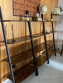 Libreria design ferro e legno – componibile (4 mod