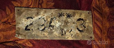 targa seconda guerra mondiale ww2