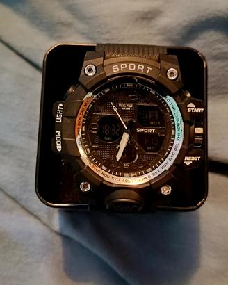 orologio sport digitale nero