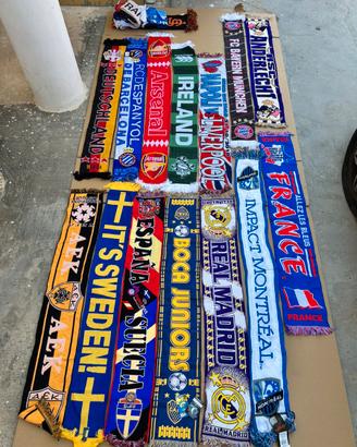 54 sciarpe calcio da collezione