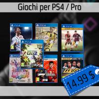 Vari giochi per PS4 / pro