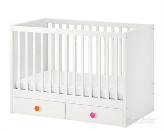 culla più  materasso ikea bianca