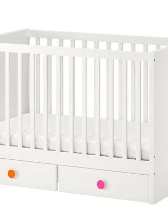 culla più  materasso ikea bianca