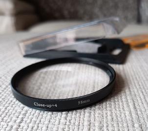 Filtro obiettivo Close-up +4  - Ø58mm