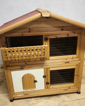 Conigliera KERBL Tyrol Alpin in legno 119x100x119c
