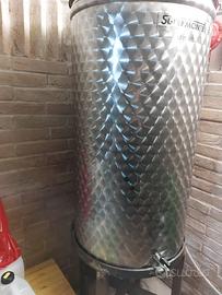 Cisterna in acciaio inox per olio 200 litri