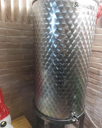 Cisterna in acciaio inox per olio 200 litri