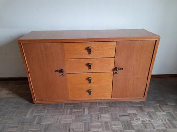 Credenza madia svedese anni 60 70 in rovere