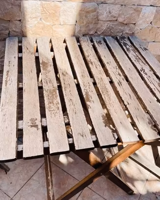 Tavolo con sedie in legno ikea