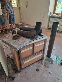 putagé a legna con forno