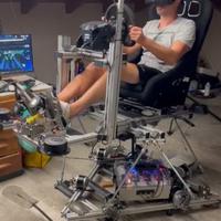 Simulatore 6dof dinamico sim racing e volo