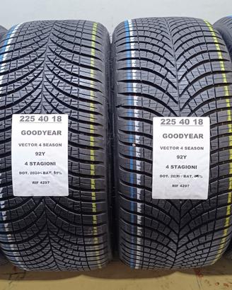 4 GOMME 225 40 18 GOODYEAR 4 STAGIONI RIF4297