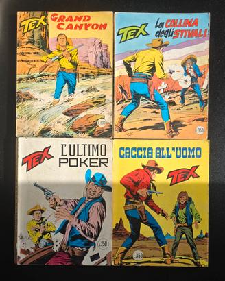 Tex vintage lotto 8 fumetti originali anni 70/80 B