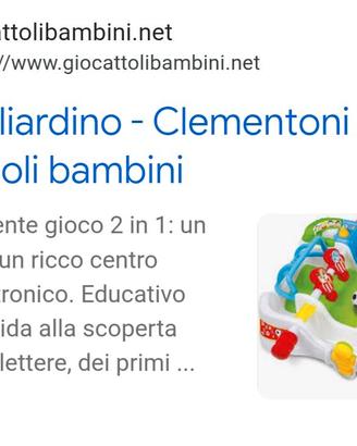 Baby biliardino clementoni
