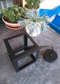 Lampadario a sospensione metallo nero, piccolo