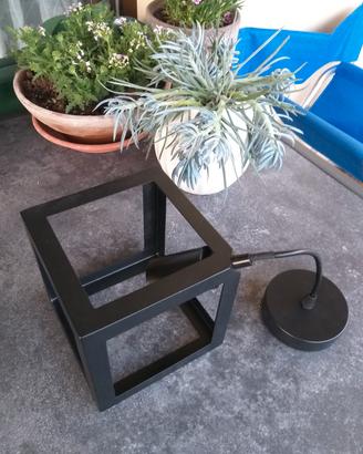 Lampadario a sospensione metallo nero, piccolo