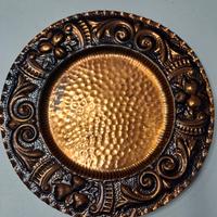 piatto arredo in rame