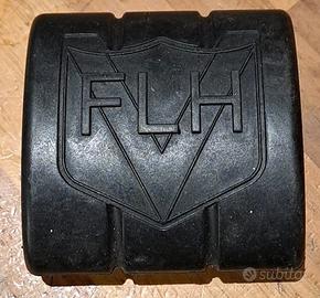 Pedale in gomma nera logo FLH Harley Davidson