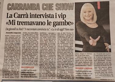 RAFFAELLA CARRÀ riviste interviste copertine