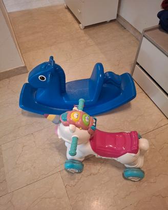 Dondolo e cavalluccio per bambini