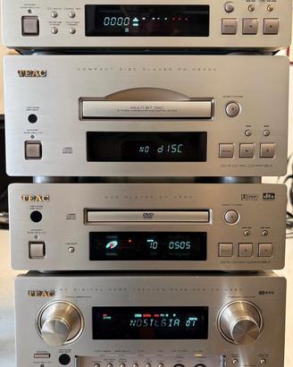 Sistema Hi-Fi Teac H500/550 Sintoampli-DVD/Cd-Tape