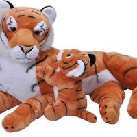 Peluche Mamma E Cucciolo tigre cm 76