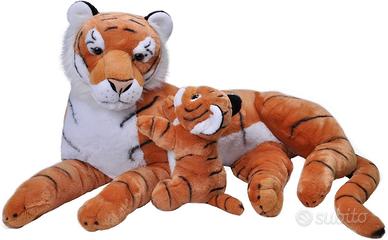 Peluche Mamma E Cucciolo tigre cm 76