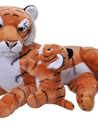 Peluche Mamma E Cucciolo tigre cm 76