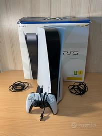 PS5 Standard + Dualsense + Base + Scatola + Cavi