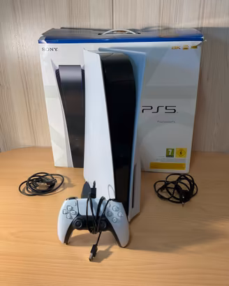 PS5 Standard + Dualsense + Base + Scatola + Cavi