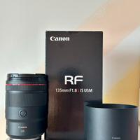 Obbiettivo CANON RF 135 mm 1.8, completo