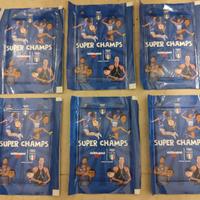 6 pacchetti figurine SUPER CHAMPS + figurine sfuse