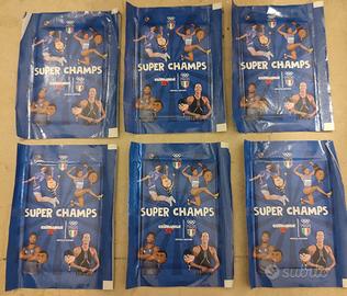 6 pacchetti figurine SUPER CHAMPS + figurine sfuse